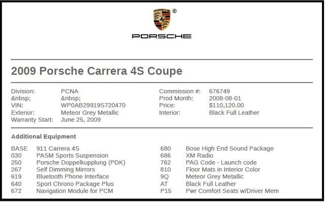 Used 2009 Porsche 911 Carrera 4S AWD/4WD image 7