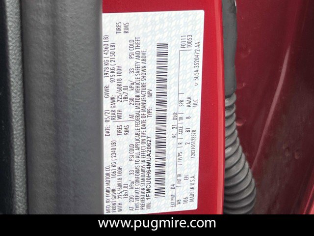 Used 2021 Ford Escape SEL w/ Technology Package image 35