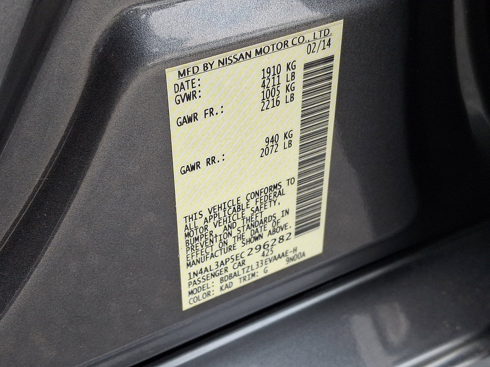 Used 2014 Nissan Altima 2.5 SV w/ Convenience Package image 26