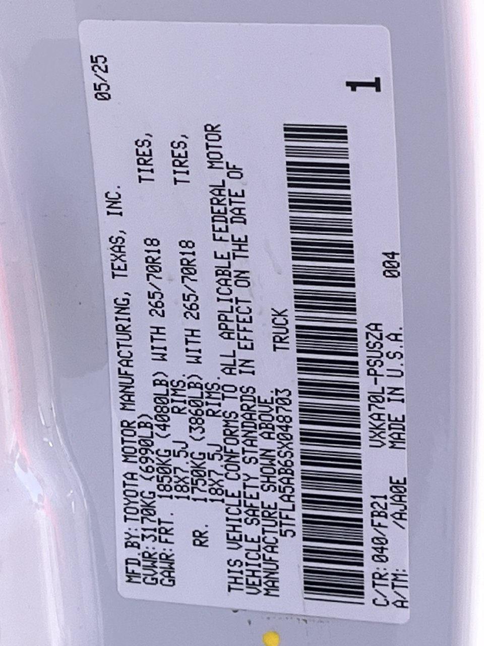 Used 2025 Toyota Tundra SR5 RWD image 28