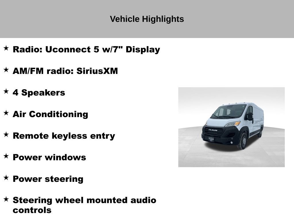 Used 2024 RAM ProMaster 3500 w/ Convenience Group image 27