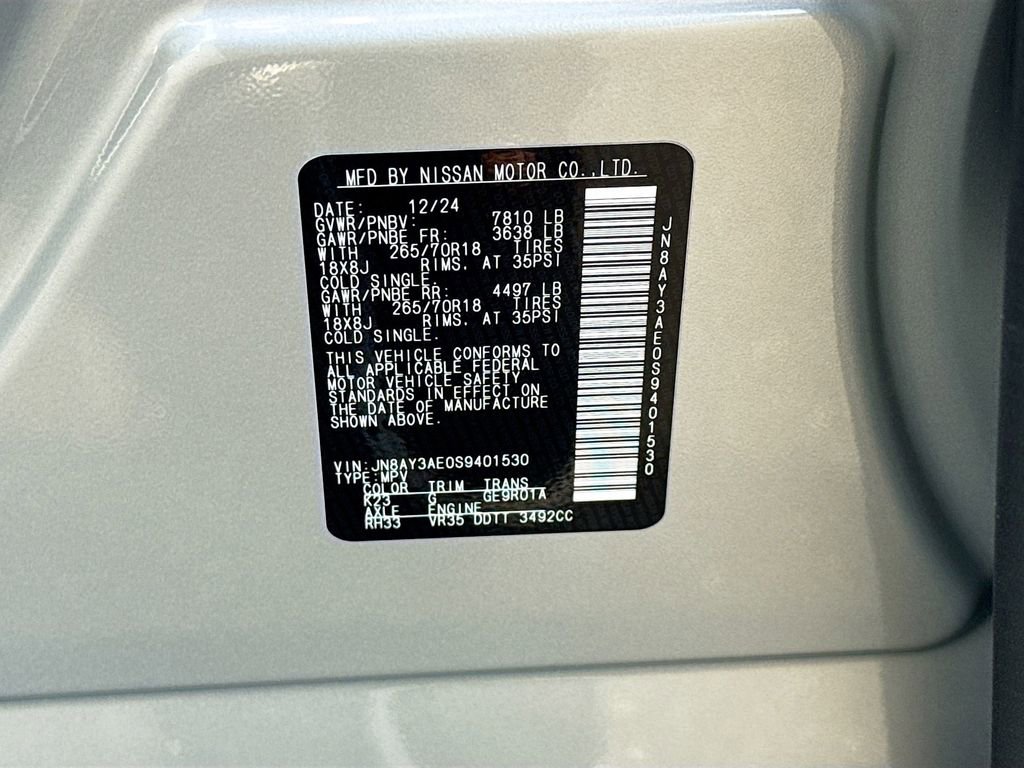 Certified 2025 Nissan Armada SV AWD/4WD image 30
