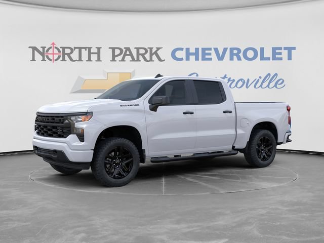 New 2026 Chevrolet Silverado 1500 Custom w/ Turbomax Blackout Package RWD image 2