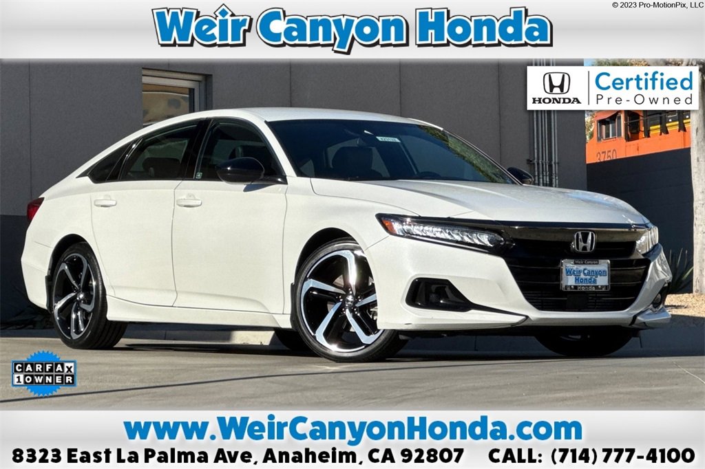 Certified 2022 Honda Accord Sport