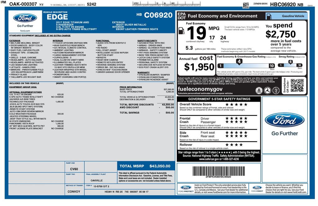 Used 2017 Ford Edge Titanium w/ Technology Package AWD/4WD image 28