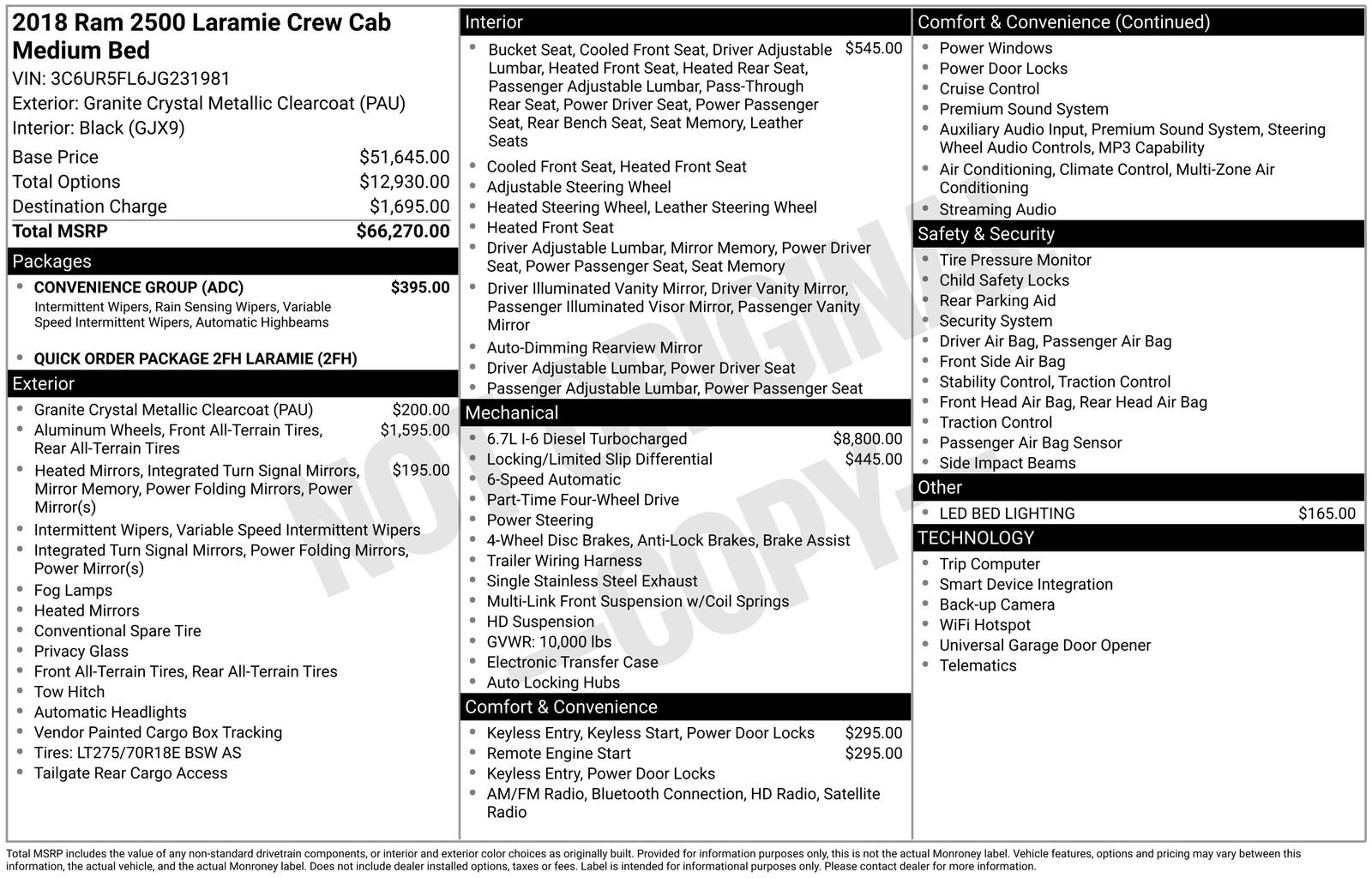 Used 2018 RAM 2500 Laramie w/ Convenience Group image 10