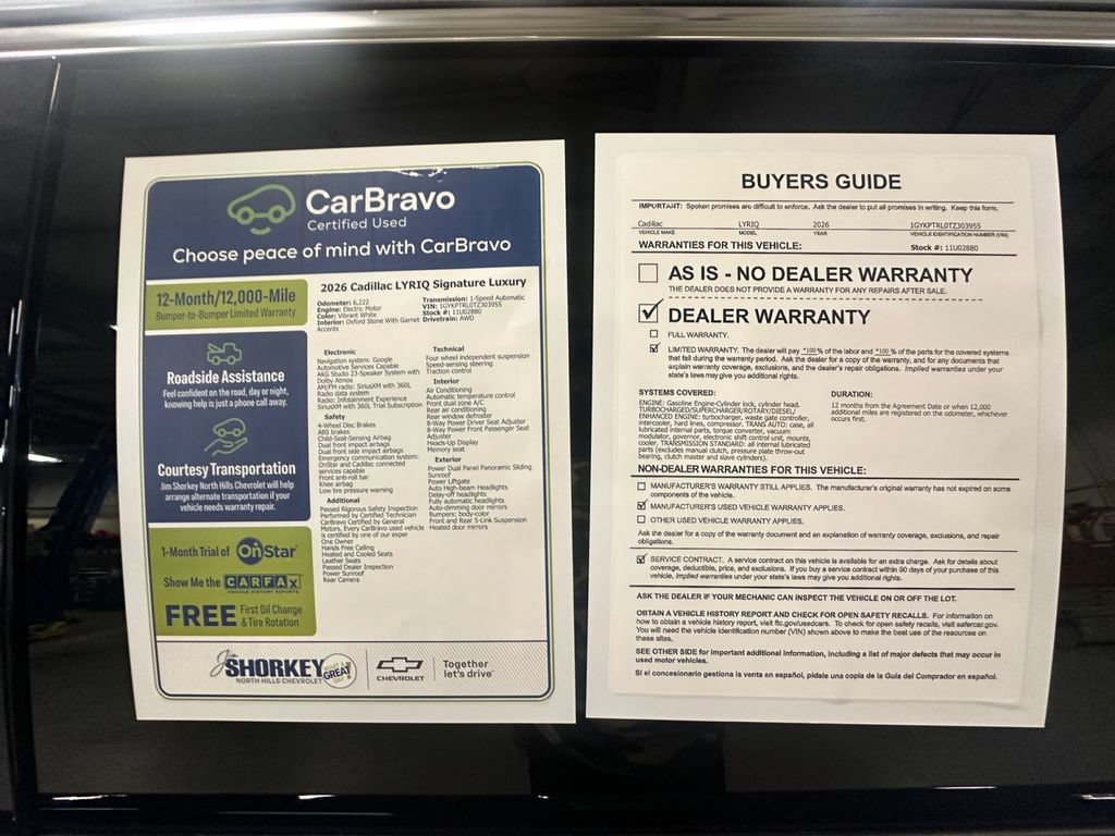Certified 2026 Cadillac Lyriq Signature Luxury w/ Nappa Leather Package AWD/4WD image 32