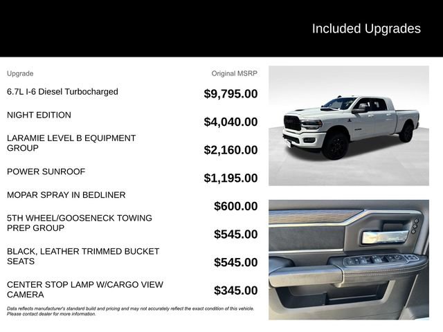 Used 2024 RAM 3500 Laramie w/ Night Edition AWD/4WD image 5