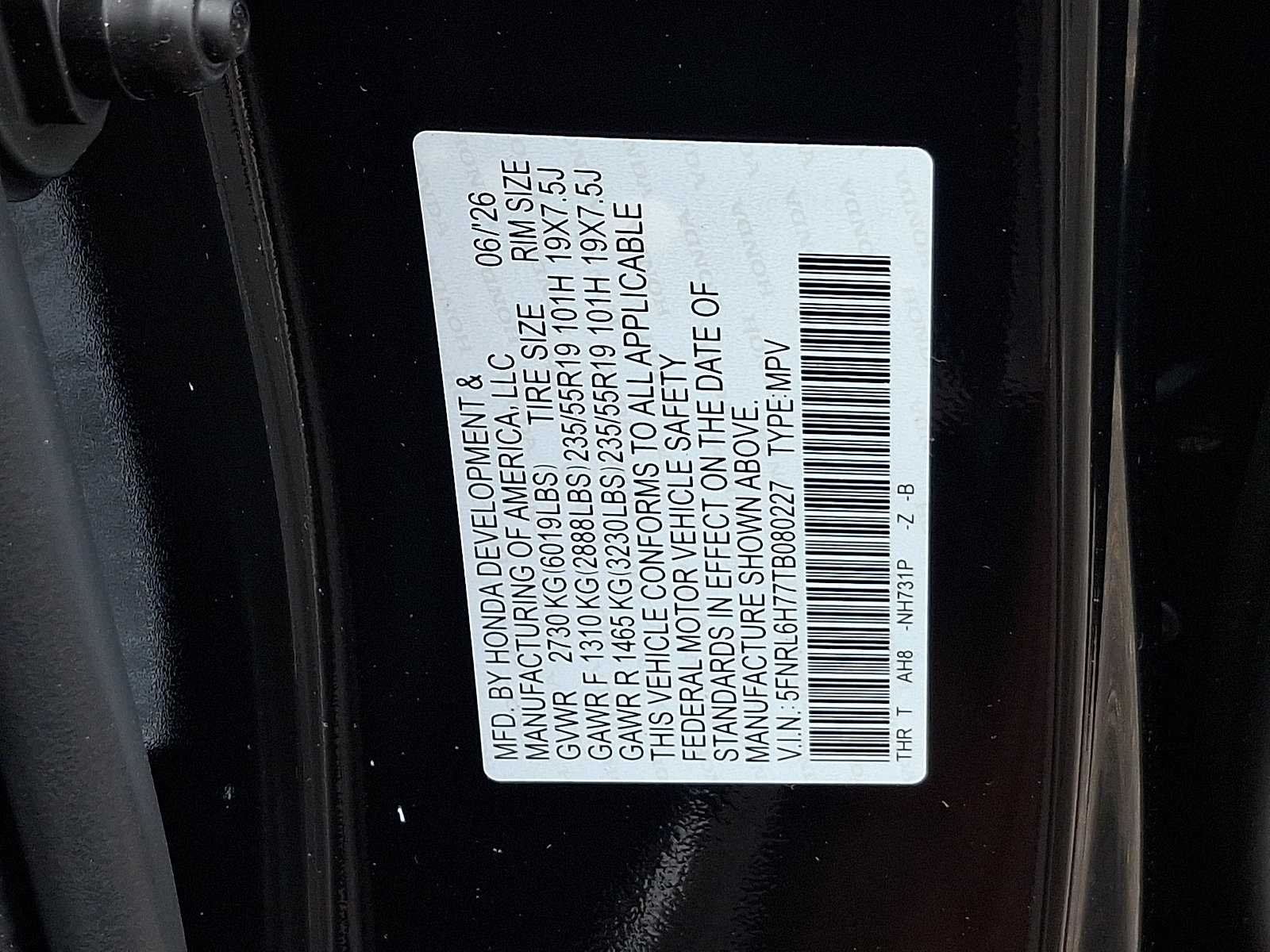 New 2026 Honda Odyssey Sport-L image 10