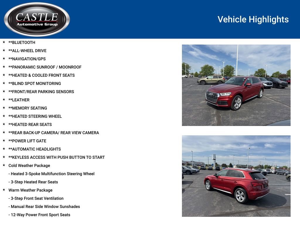 Used 2018 Audi Q5 2.0T Premium Plus w/ Premium Plus Package AWD/4WD image 3
