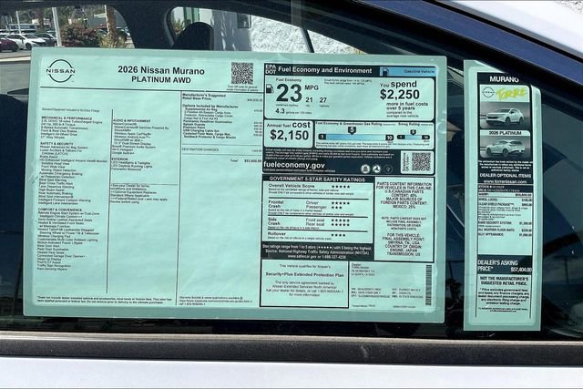 New 2026 Nissan Murano Platinum w/ Cargo Package image 17
