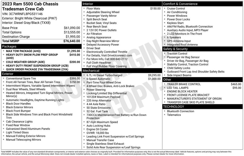 Used 2023 RAM 5500 Tradesman w/ Max Tow Package image 28