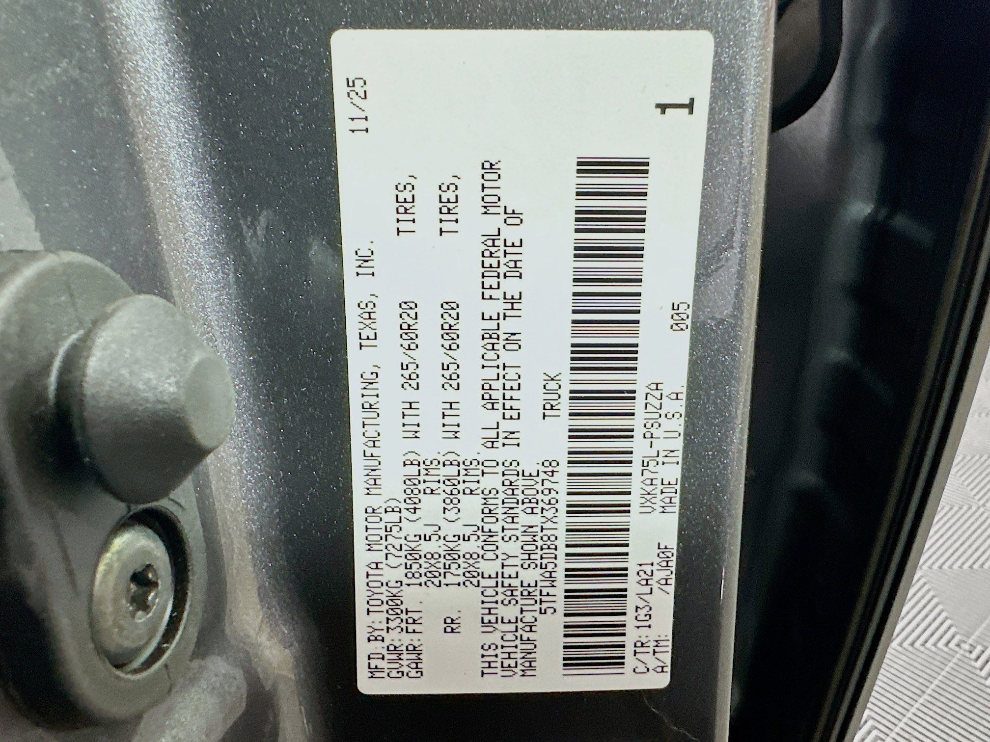 New 2026 Toyota Tundra Platinum image 12