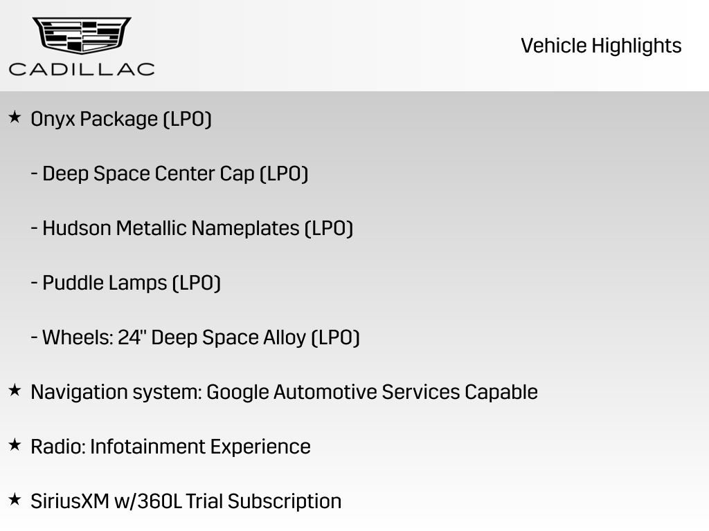New 2025 Cadillac Escalade IQ Sport 2 w/ LPO, ONYX Package image 7