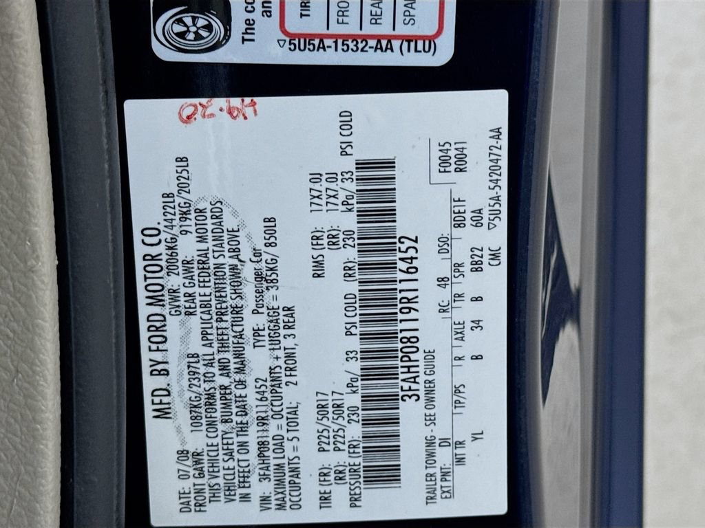 Used 2009 Ford Fusion SEL FWD image 34