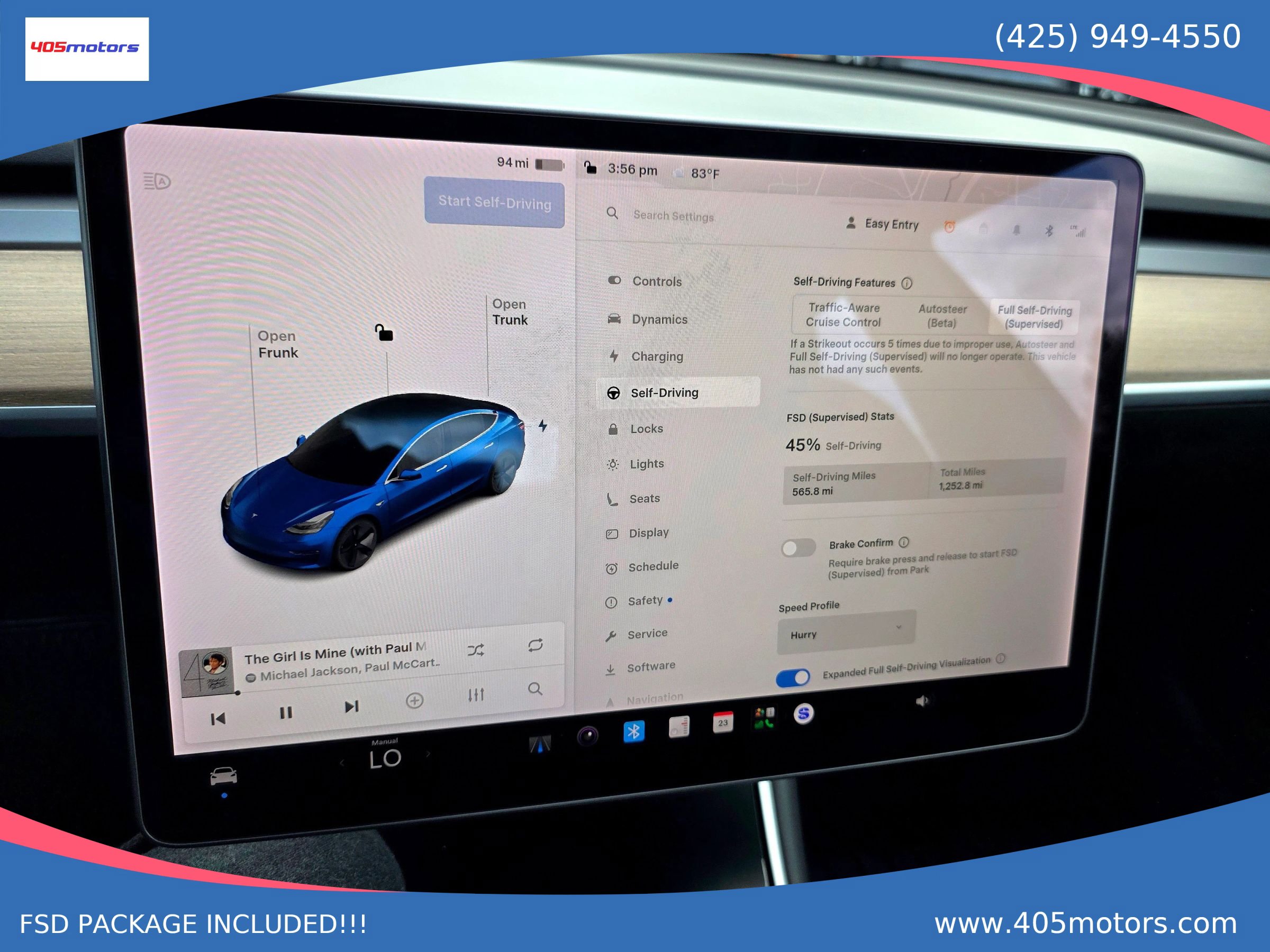 Used 2019 Tesla Model 3 Long Range AWD/4WD image 56