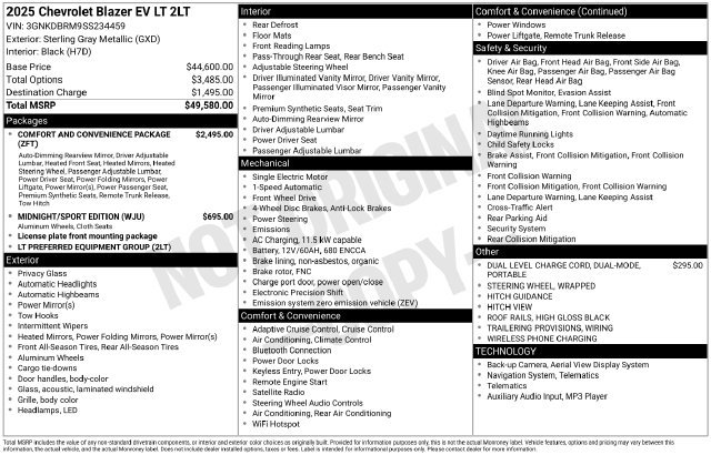Used 2025 Chevrolet Blazer EV LT FWD image 32