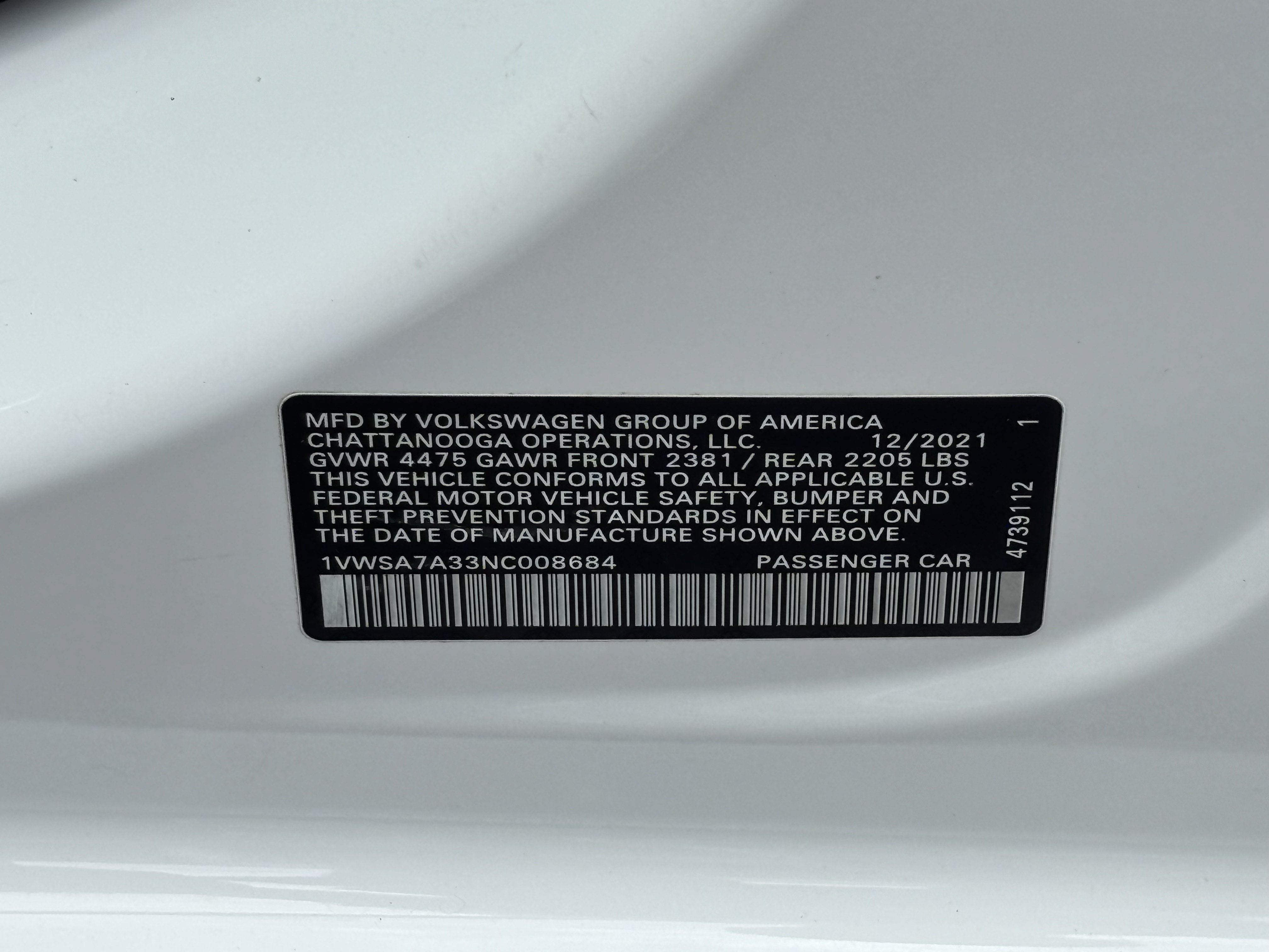 Used 2022 Volkswagen Passat 2.0T SE FWD image 31