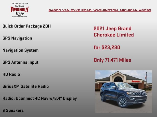 Used 2021 Jeep Grand Cherokee Limited AWD/4WD image 5