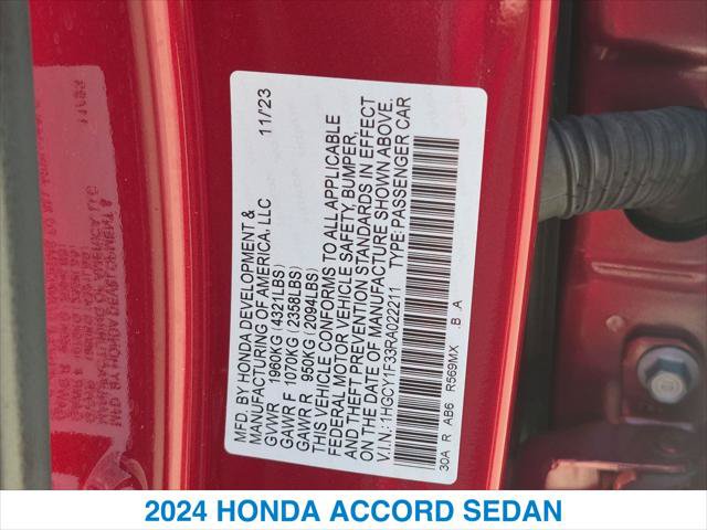 Certified 2024 Honda Accord EX image 26