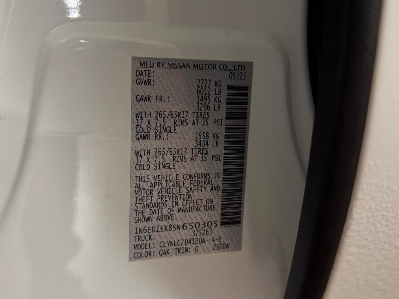 Used 2025 Nissan Frontier SV w/ SV Convenience Package image 38