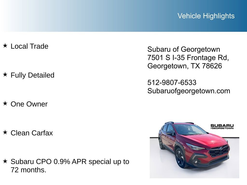 Certified 2025 Subaru Crosstrek 2.5i Limited w/ Crosstrek Mirror Package AWD/4WD image 11