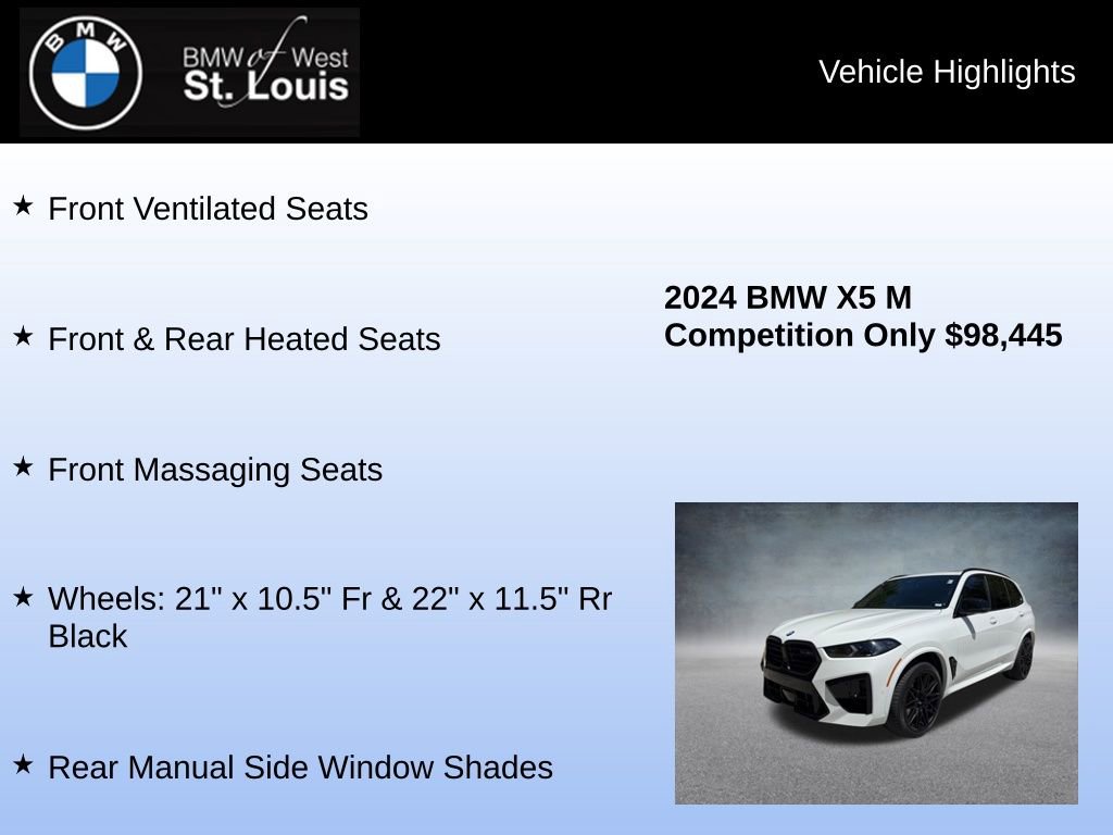 Used 2024 BMW X5 M Competition w/ Executive Package AWD/4WD image 31