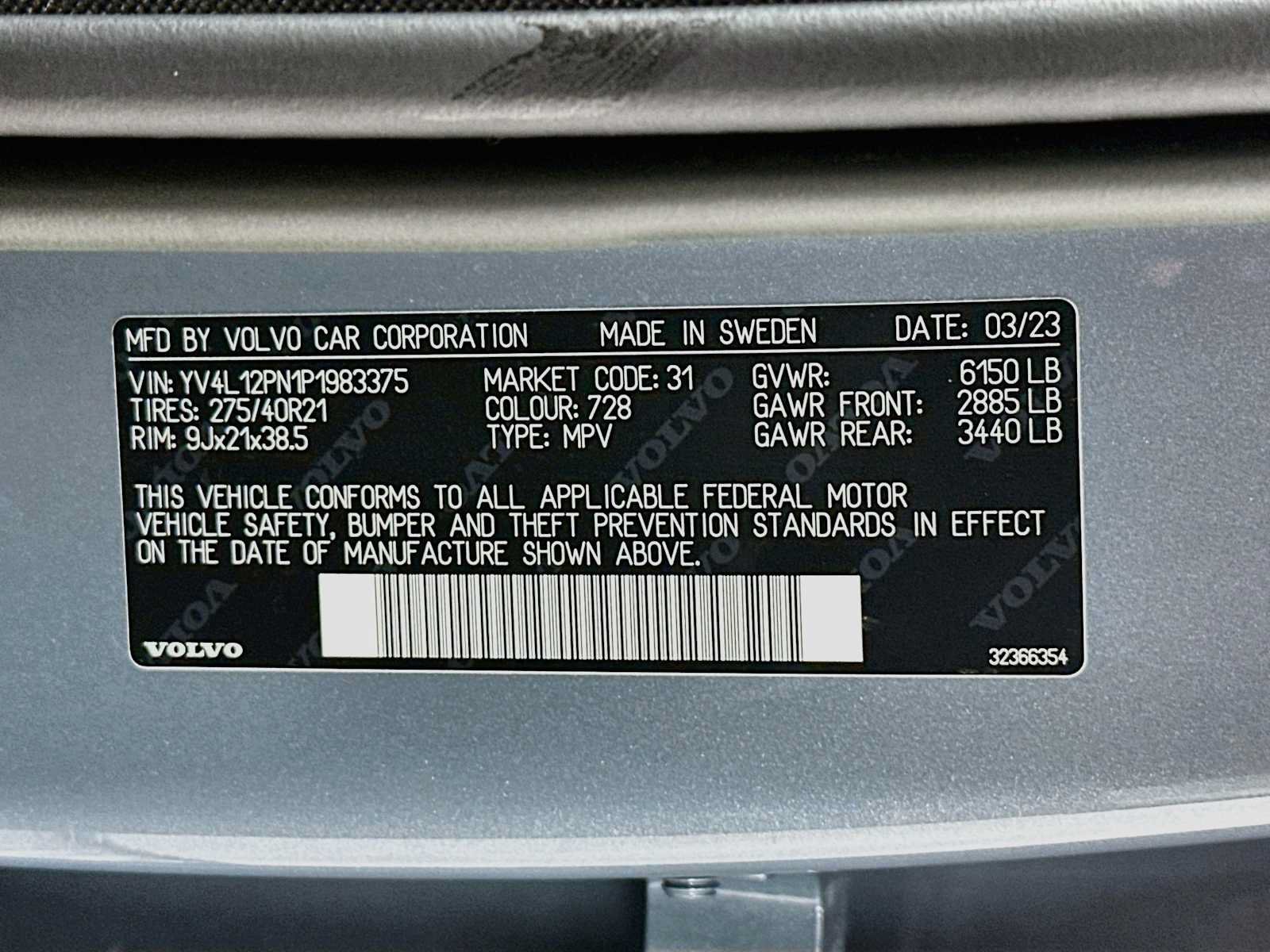 Used 2023 Volvo XC90 B5 Plus w/ Protection Package Premier AWD/4WD image 32