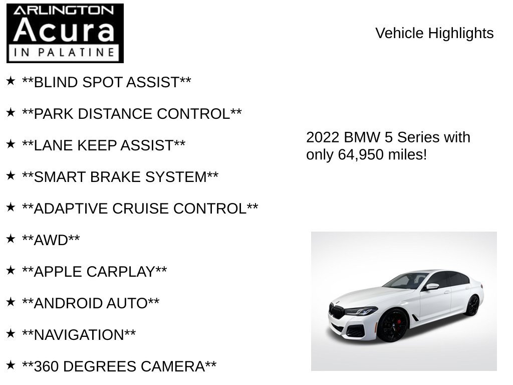 Used 2022 BMW M550i xDrive w/ Executive Package AWD/4WD image 8