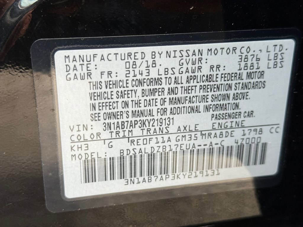 Used 2019 Nissan Sentra SV w/ Special Edition Package image 25