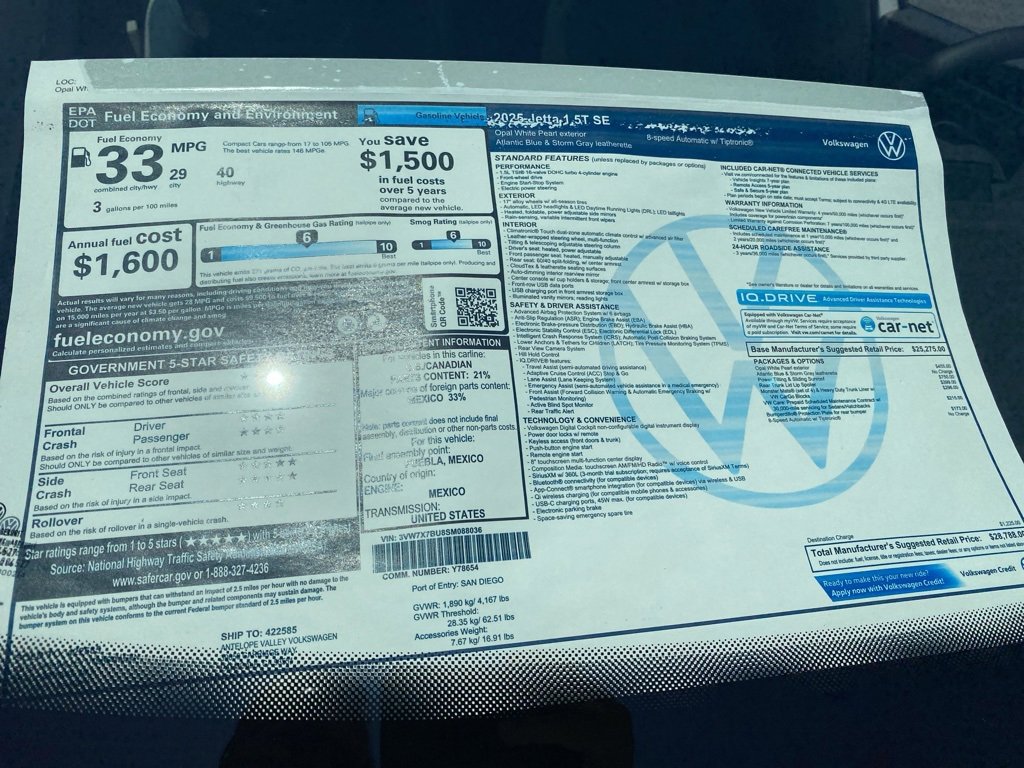 New 2025 Volkswagen Jetta SE image 31