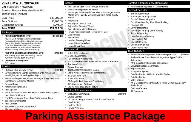 Used 2024 BMW X3 xDrive30i w/ Premium Package AWD/4WD image 14