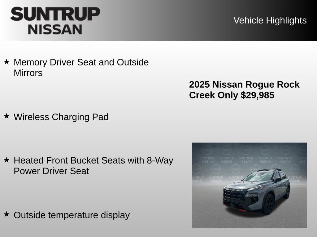 Used 2025 Nissan Rogue SV w/ Rock Creek Premium Package AWD/4WD image 22