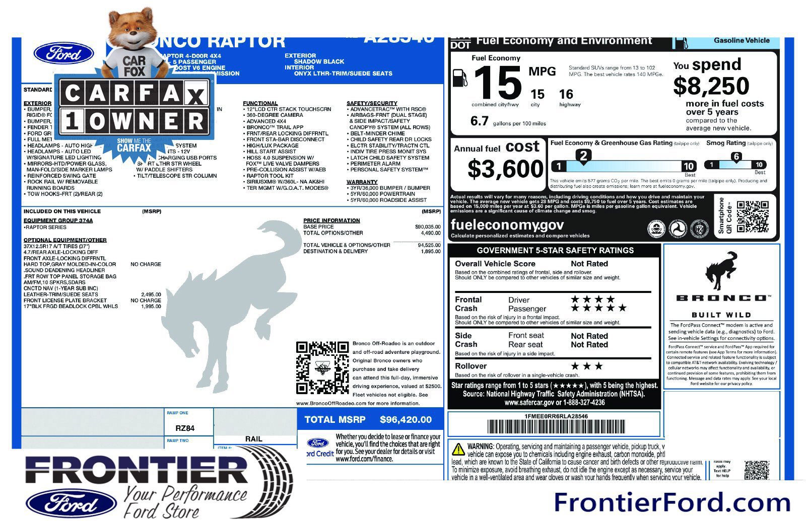 Used 2024 Ford Bronco Raptor AWD/4WD image 10