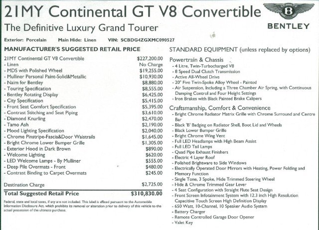 Used 2021 Bentley Continental GT V8 image 2