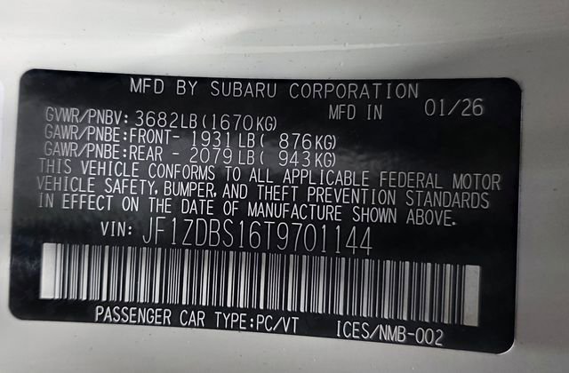 New 2026 Subaru BRZ tS RWD image 31