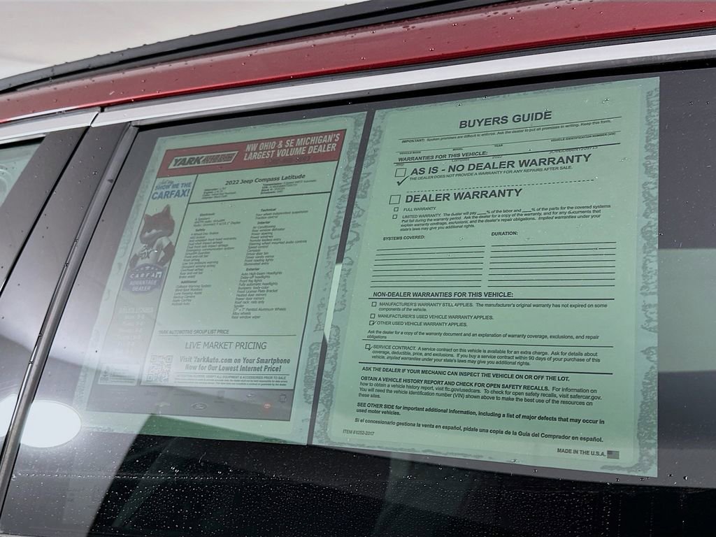 Certified 2022 Jeep Compass Latitude image 15