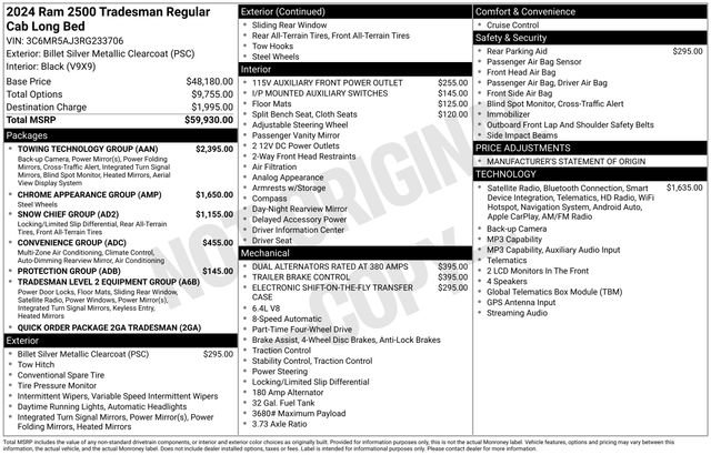 Used 2024 RAM 2500 Tradesman w/ Towing Technology Group image 6