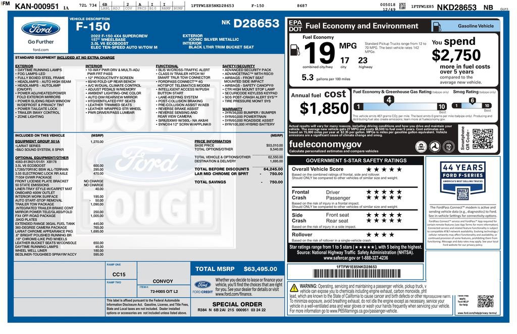 Used 2022 Ford F150 Lariat image 3