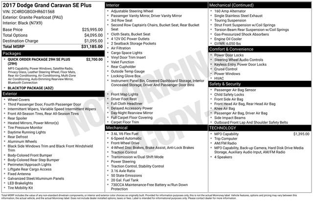 Used 2017 Dodge Grand Caravan SE FWD image 13