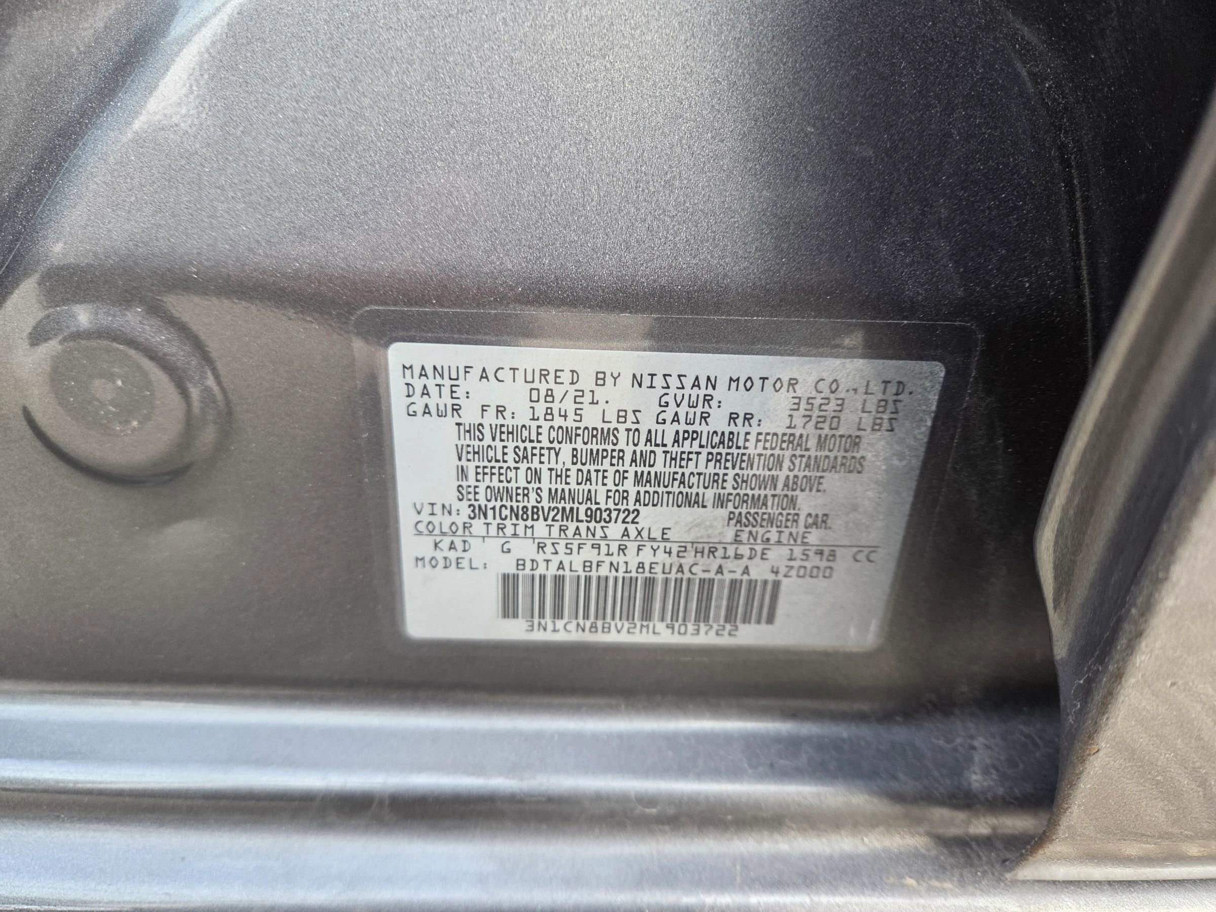Used 2021 Nissan Versa S image 17