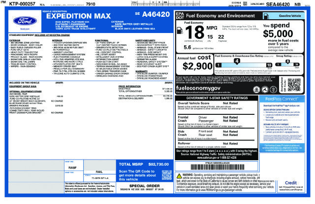 Used 2025 Ford Expedition Max Platinum w/ Driver's Package AWD/4WD image 5