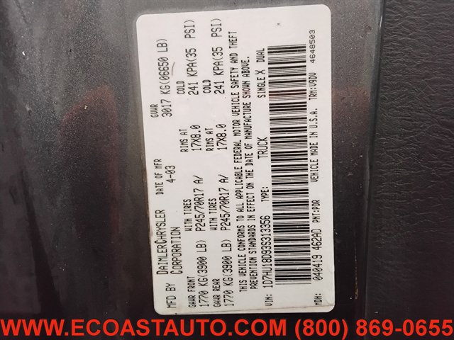 Used 2003 Dodge Ram 1500 Truck SLT AWD/4WD image 16