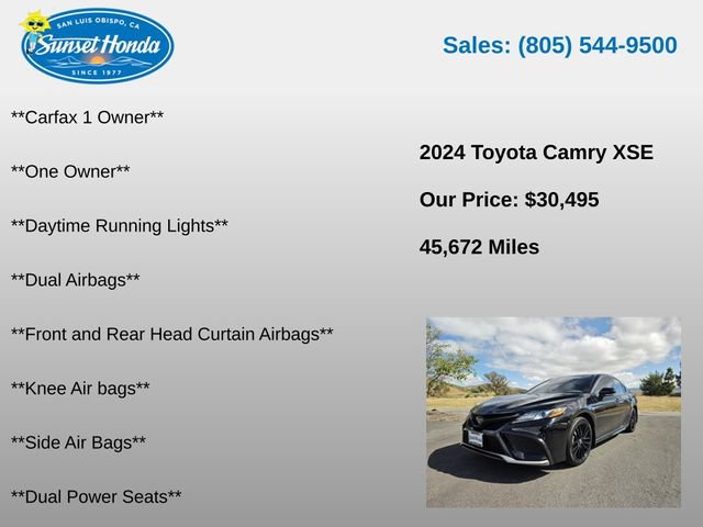Used 2024 Toyota Camry XSE FWD image 10
