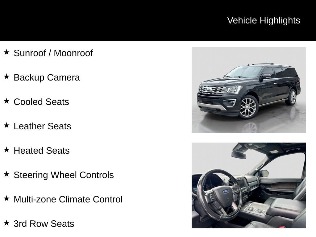 Used 2018 Ford Expedition Max Limited w/ Equipment Group 302A AWD/4WD image 16