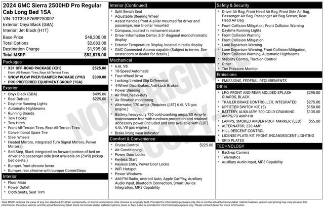 Used 2024 GMC Sierra 2500 Pro w/ X31 Off-Road Package image 4