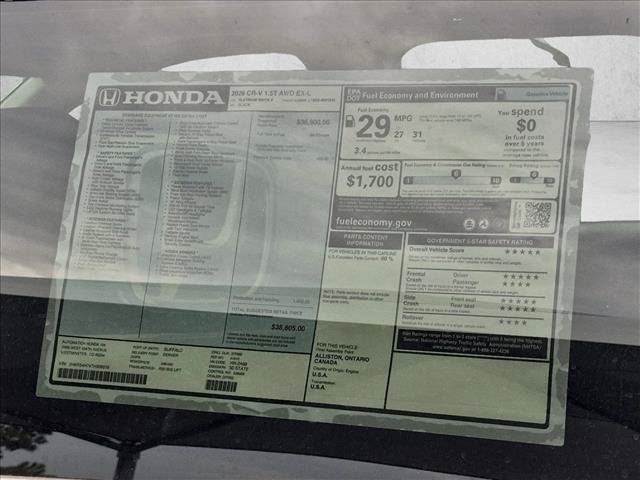New 2026 Honda CR-V EX-L image 17