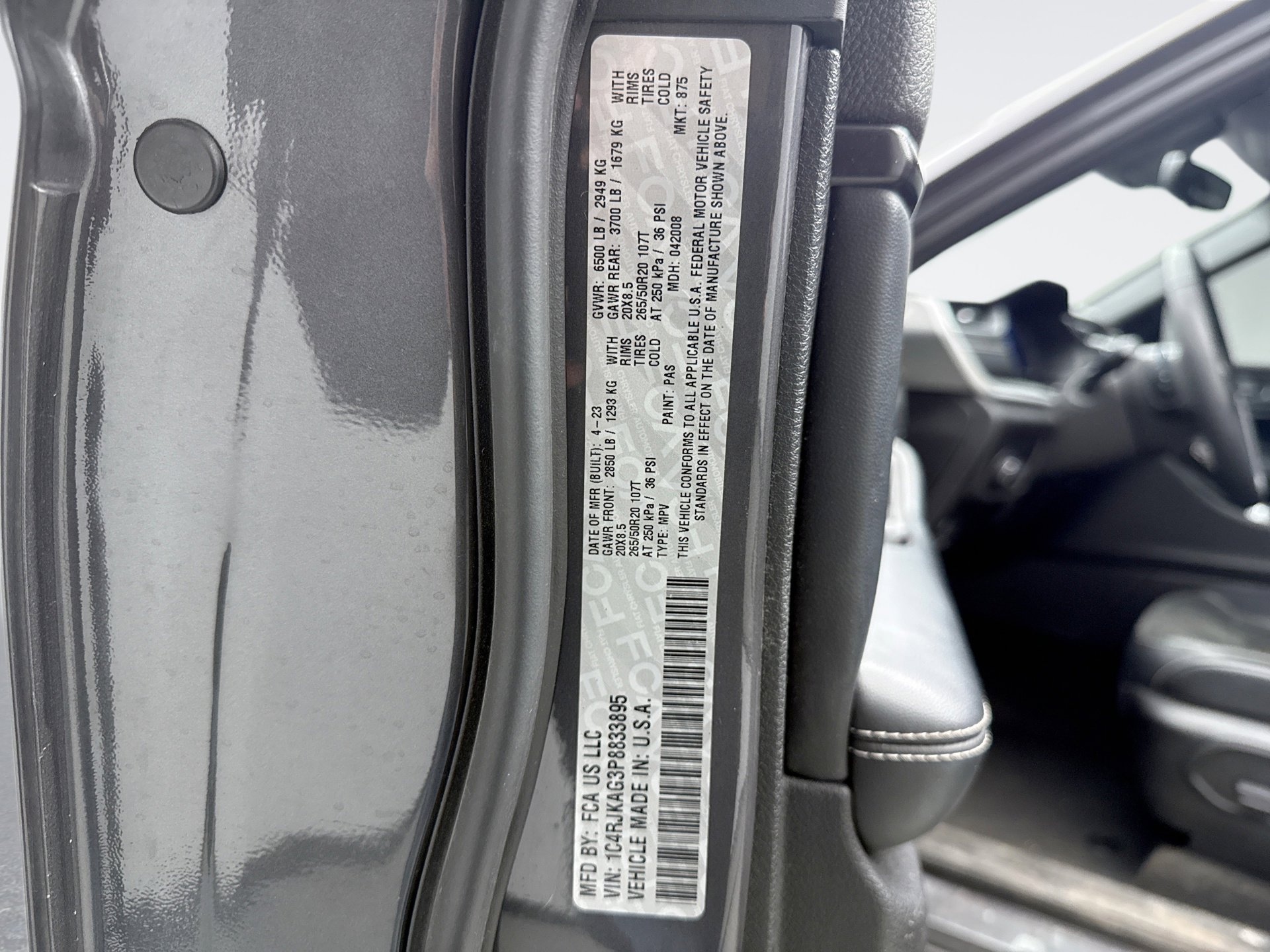 Used 2023 Jeep Grand Cherokee L Laredo AWD/4WD image 13