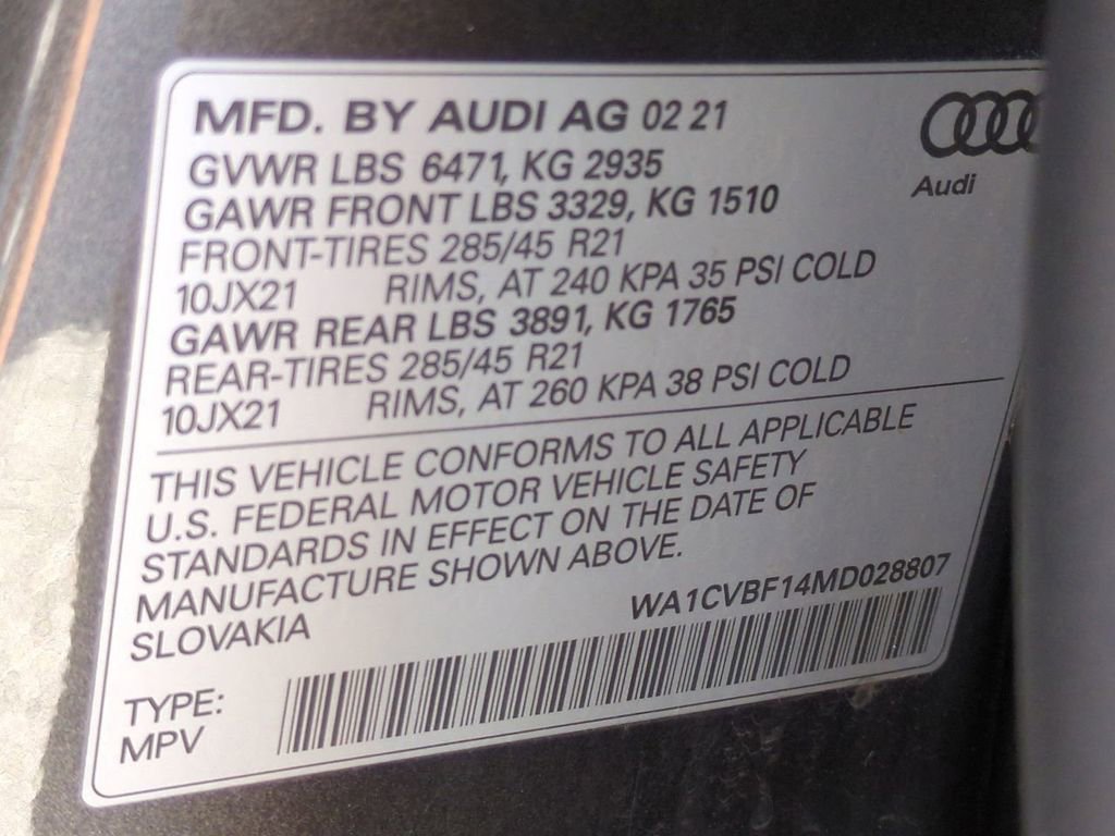 Used 2021 Audi Q8 Prestige w/ Prestige Package image 31