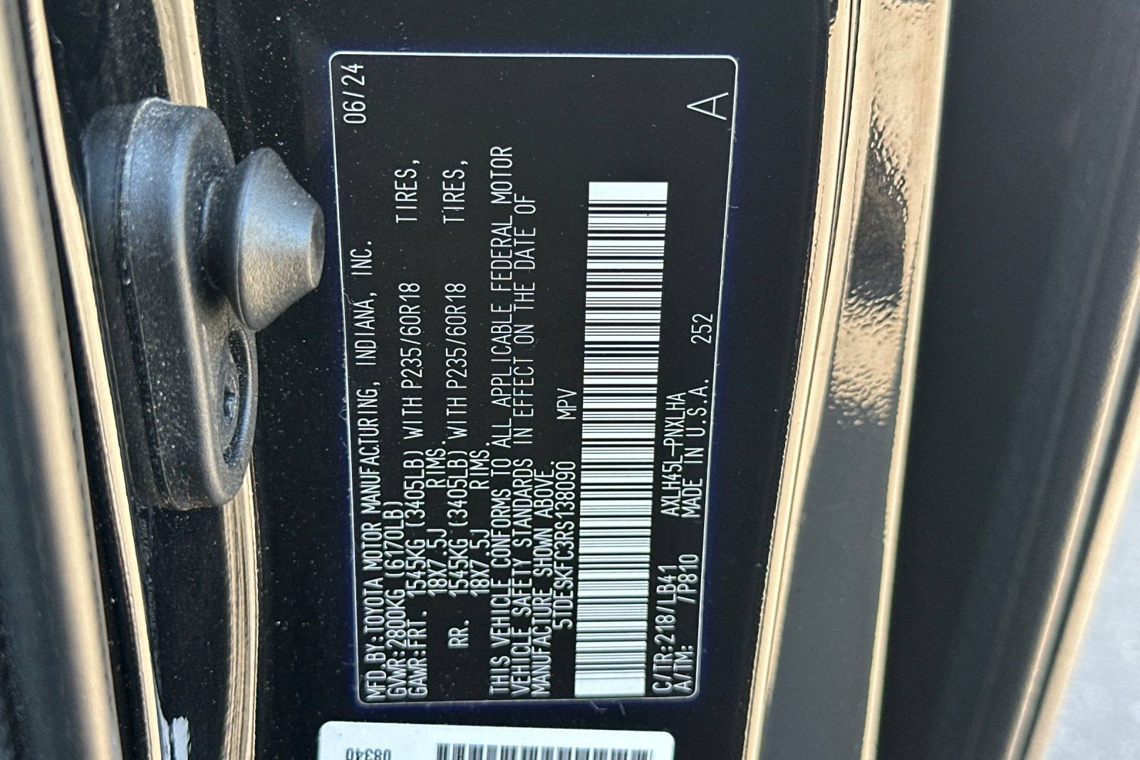 Certified 2024 Toyota Sienna Platinum AWD/4WD image 31